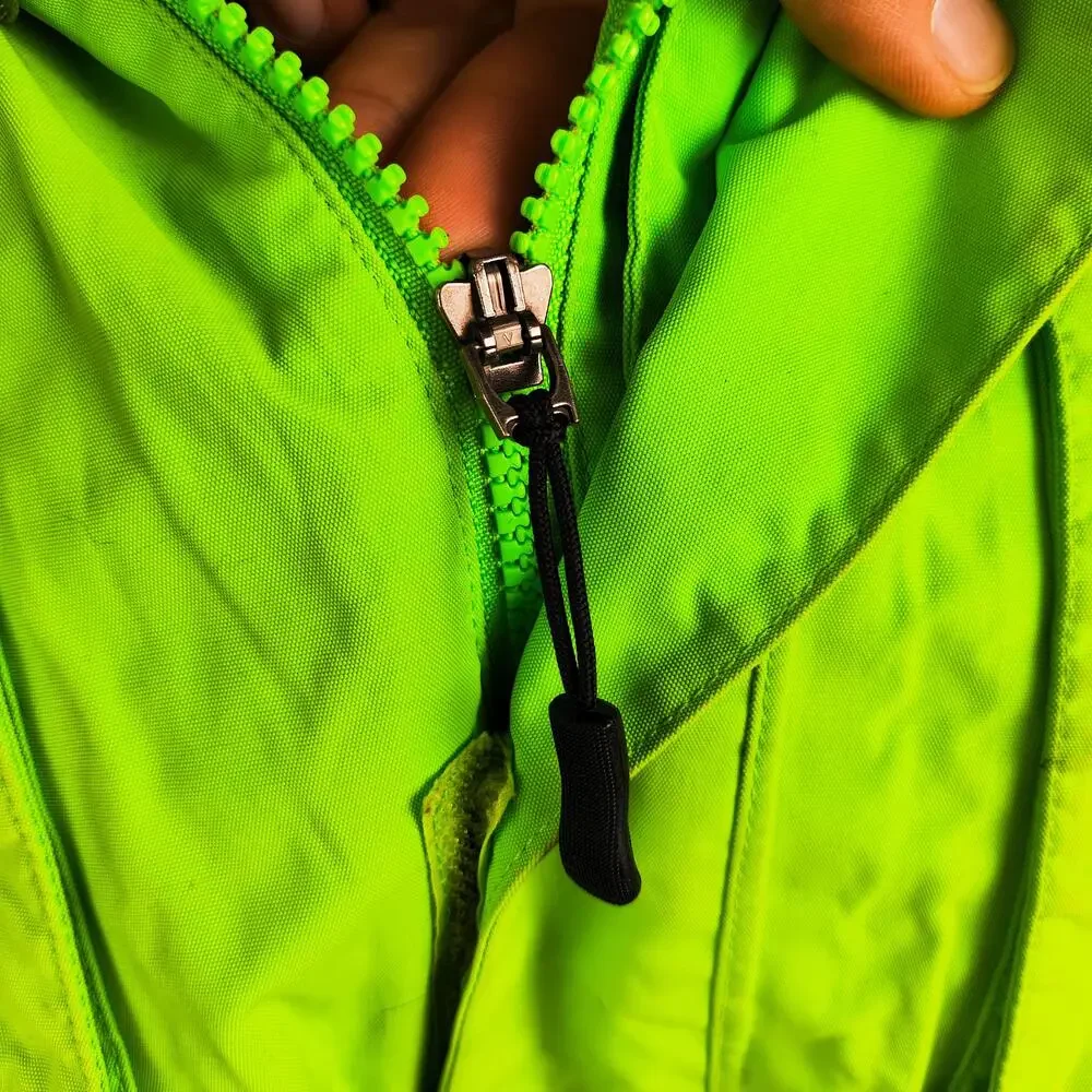 The North Face Jacket Mens Large Green Hooded Ski Full Zip Insulated Pockets